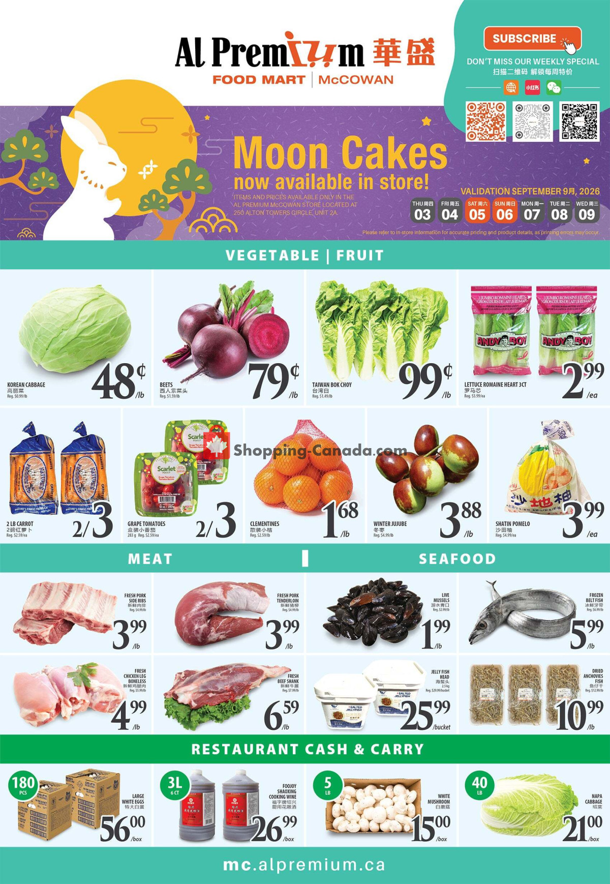 Al Premium Food Mart flyer from Thursday September 3, 2026 to Wednesday September 9, 2026 - page 2