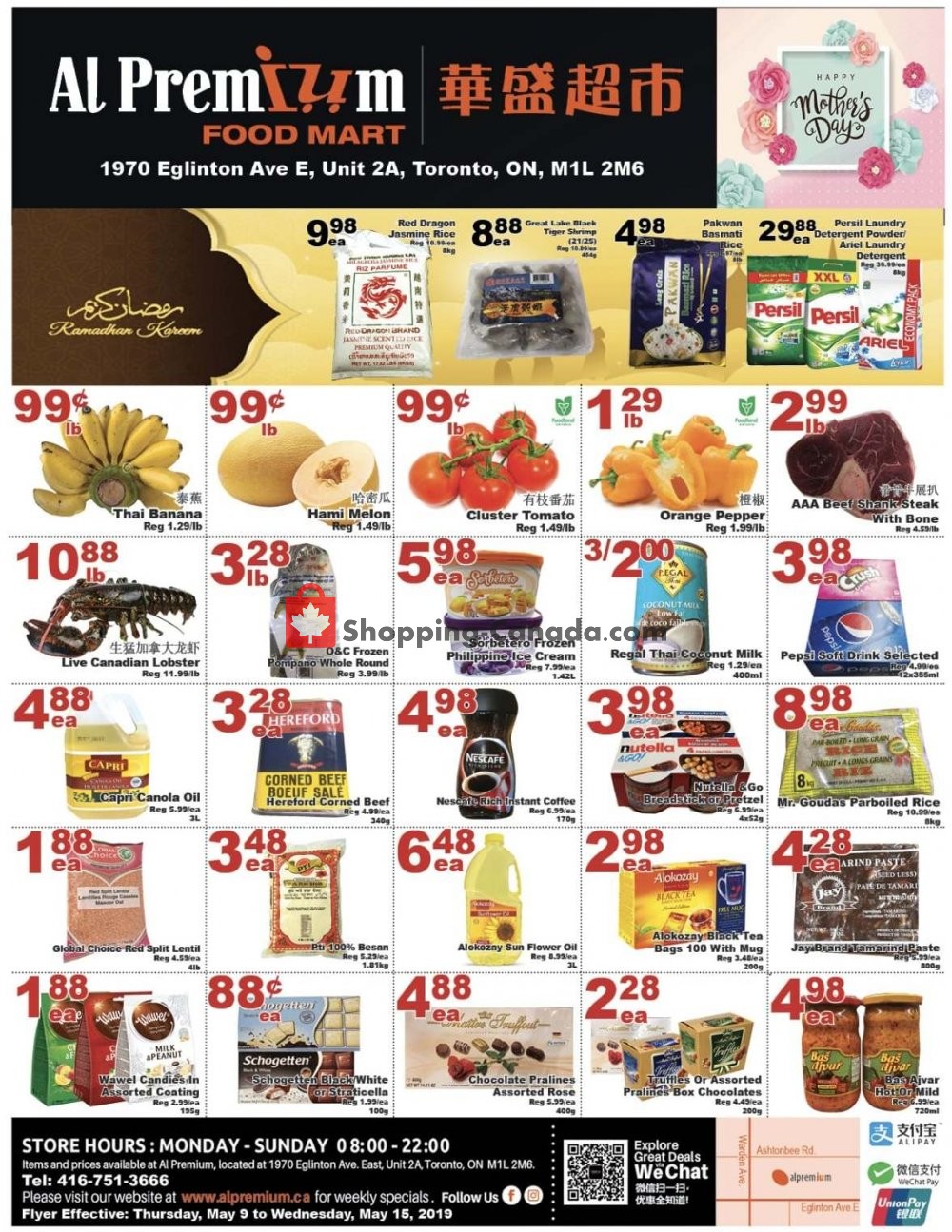 Al Premium Food Mart flyer from Thursday May 9, 2019 to Wednesday May 15, 2019 - page 1