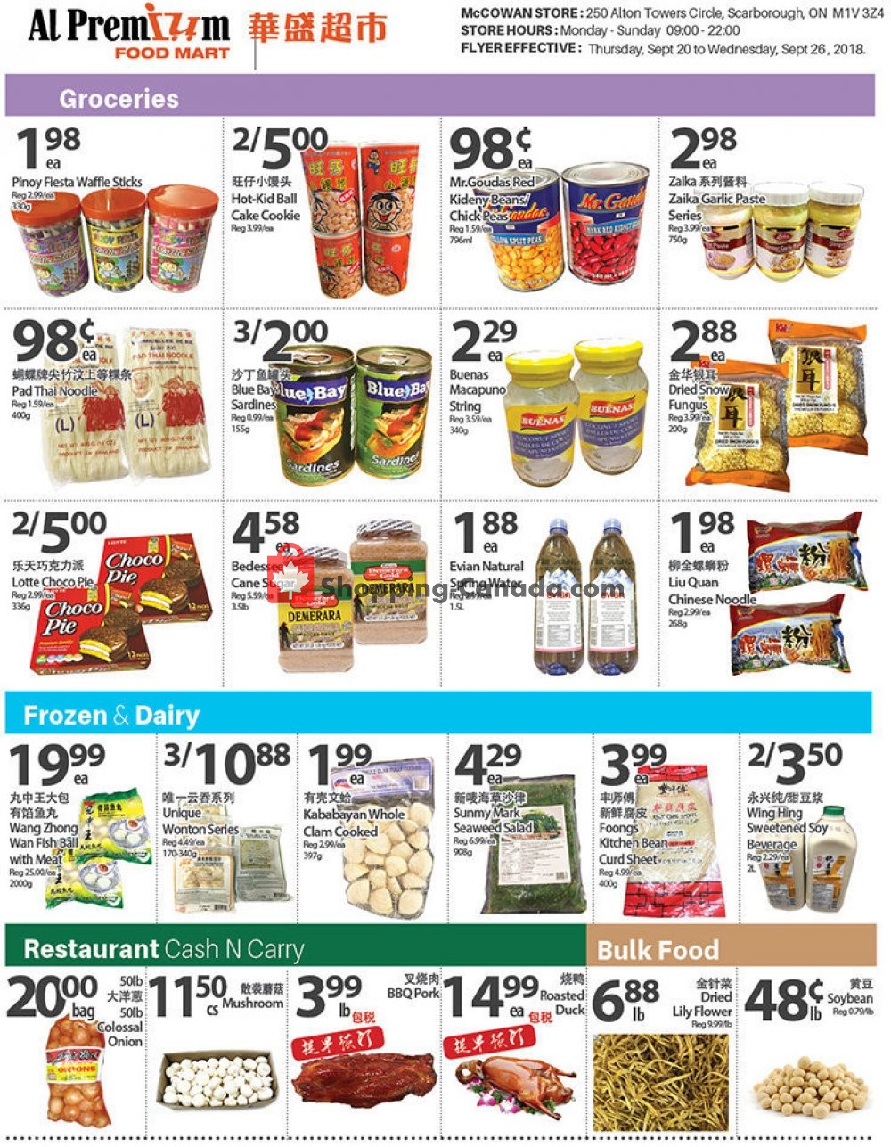 Al Premium Food Mart flyer from Thursday September 20, 2018 to Wednesday September 26, 2018 - page 3
