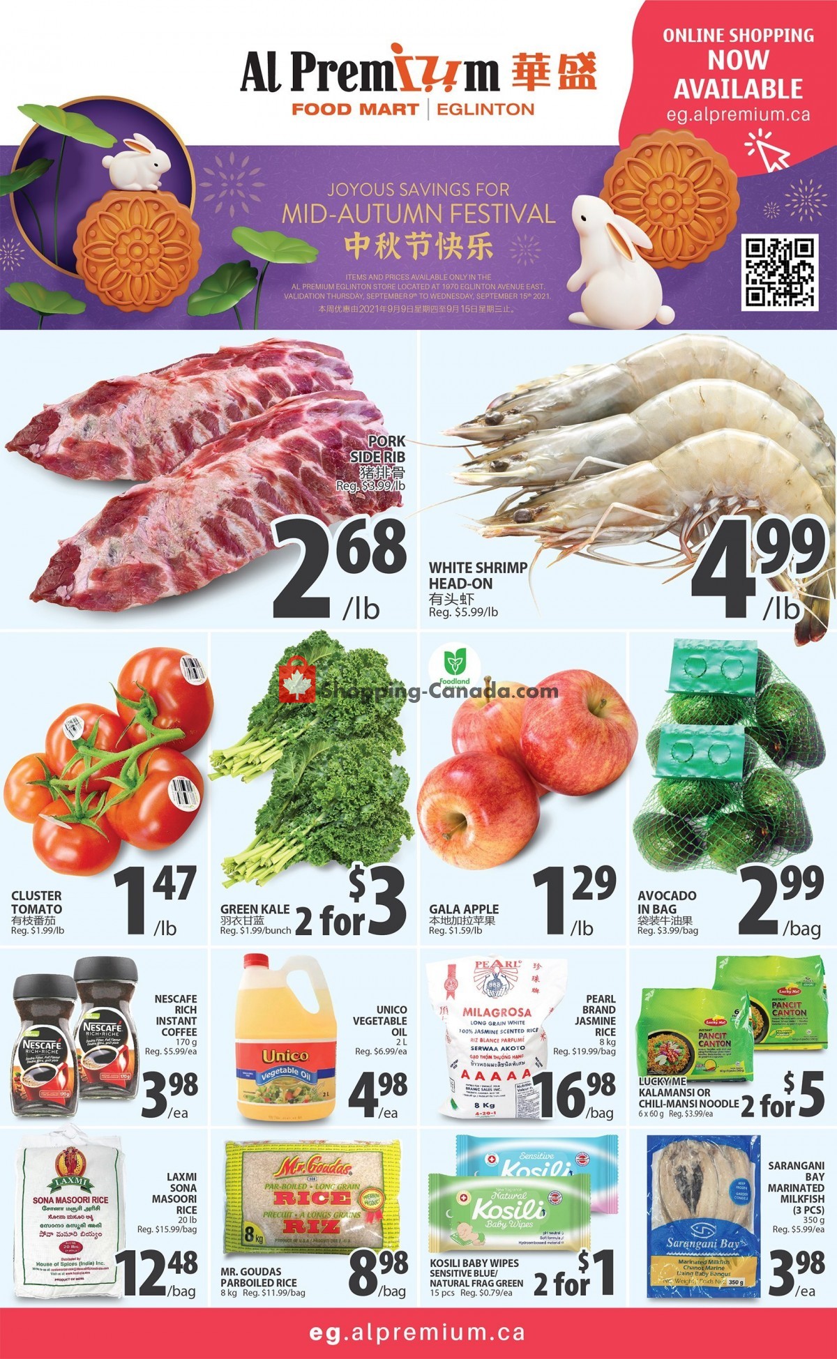 Al Premium Food Mart flyer from Thursday September 9, 2021 to Wednesday September 15, 2021 - page 1