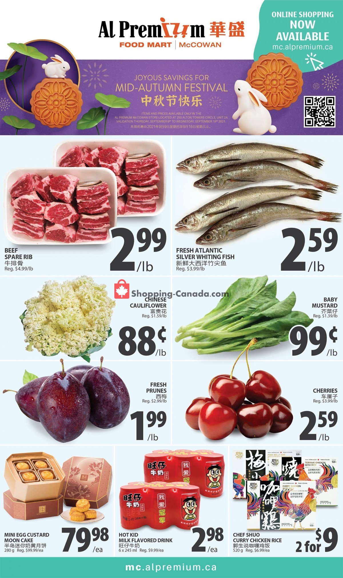 Al Premium Food Mart flyer from Thursday September 9, 2021 to Wednesday September 15, 2021 - page 1