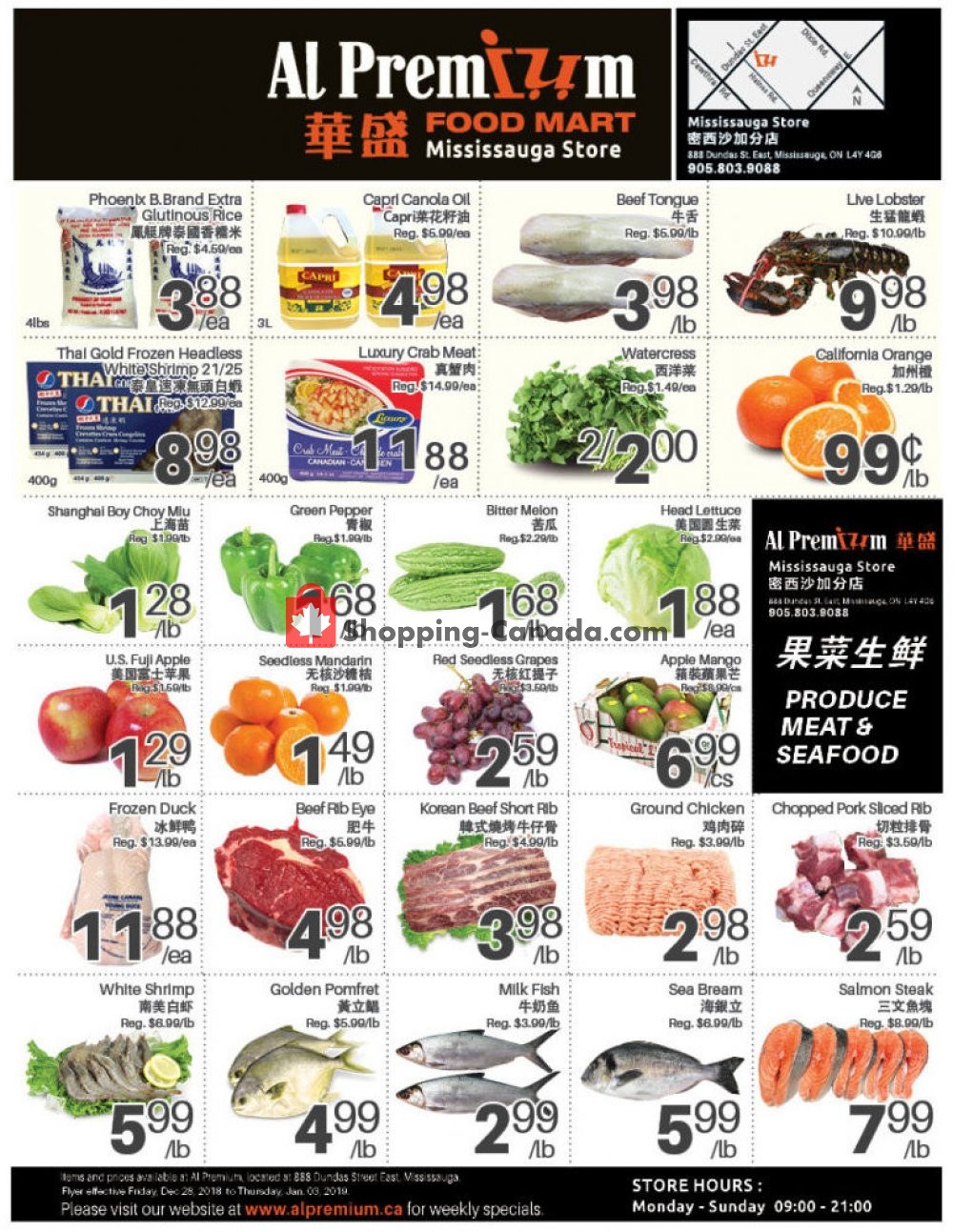 Al Premium Food Mart flyer from Friday December 28, 2018 to Thursday January 3, 2019 - page 1