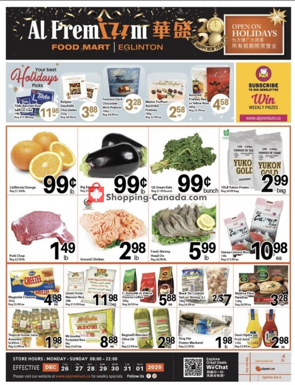 Al Premium Food Mart Canada, flyer (Special Offer Mccowan Store