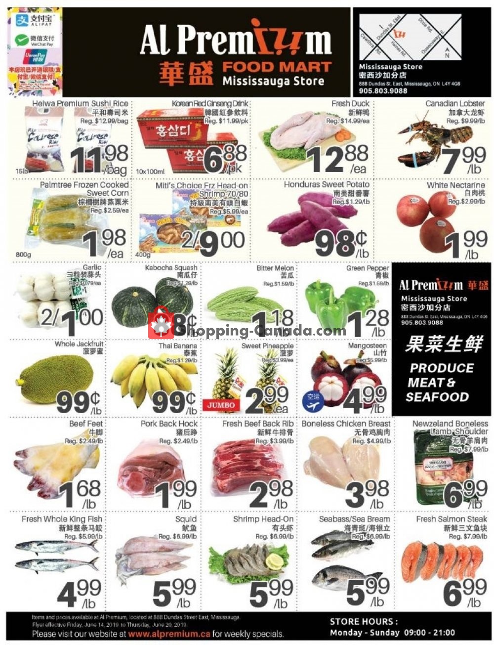 Al Premium Food Mart flyer from Friday June 14, 2019 to Thursday June 20, 2019 - page 1