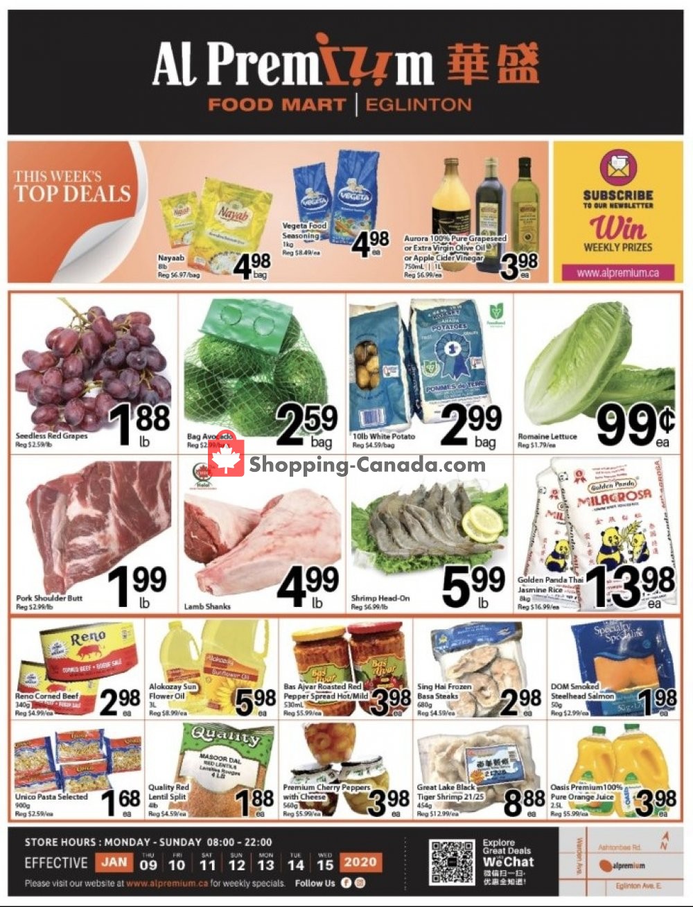 Al Premium Food Mart flyer from Thursday January 9, 2020 to Wednesday January 15, 2020 - page 1