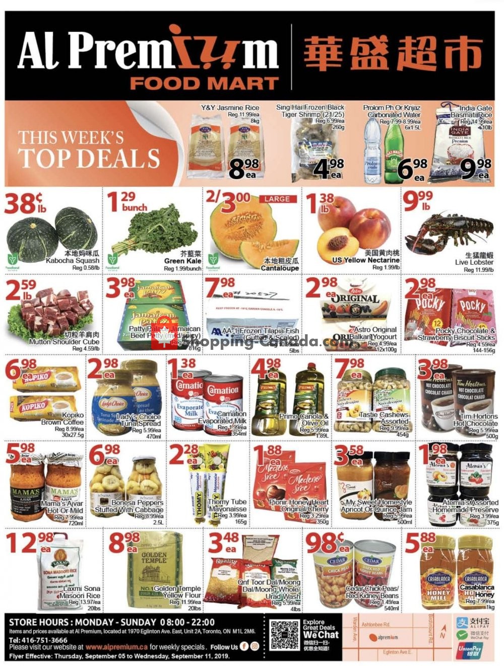 Al Premium Food Mart flyer from Thursday September 5, 2019 to Wednesday September 11, 2019 - page 1