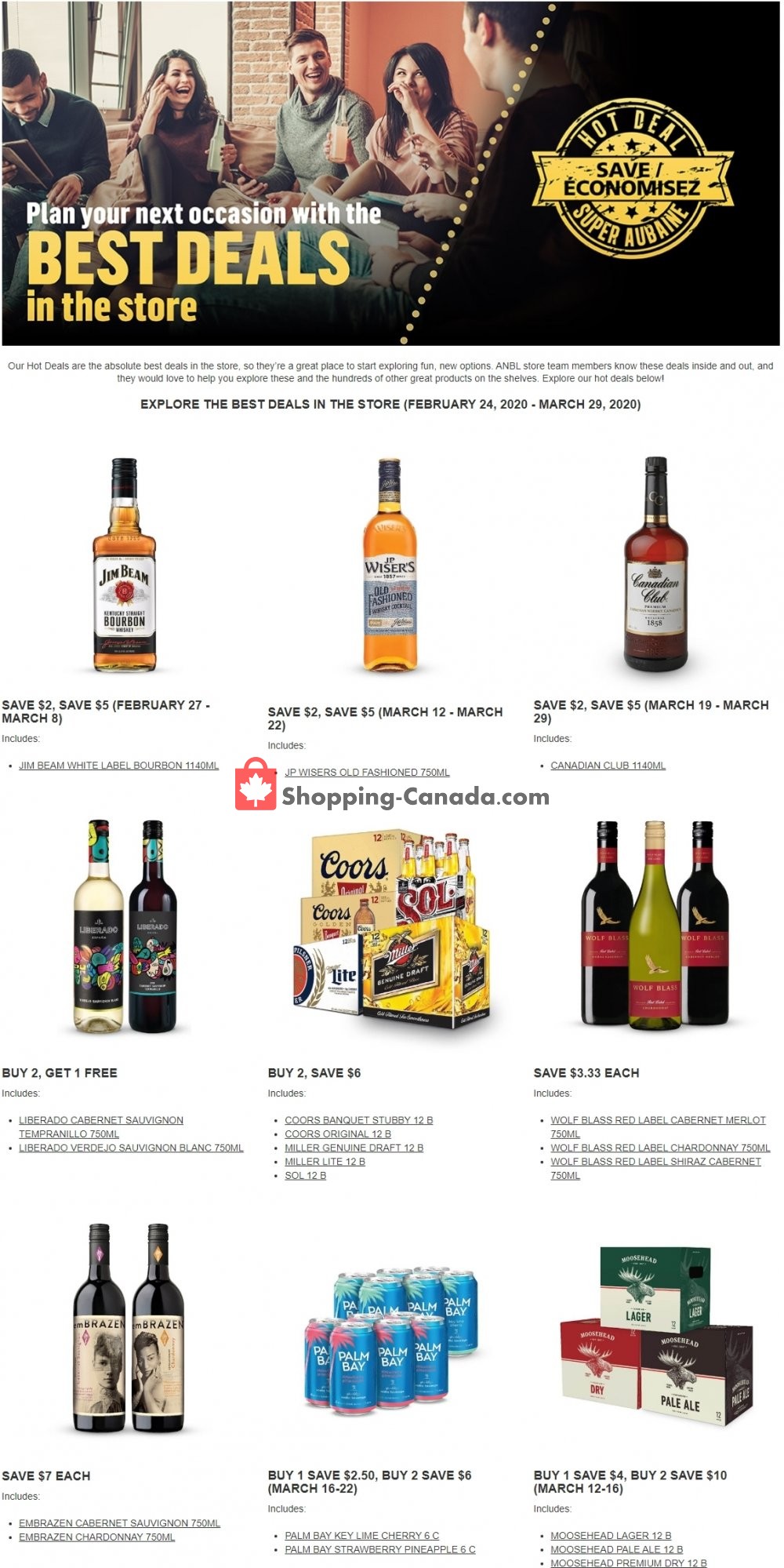 Alcool NB Liquor Canada, flyer (Best Deals) February 24 March 29