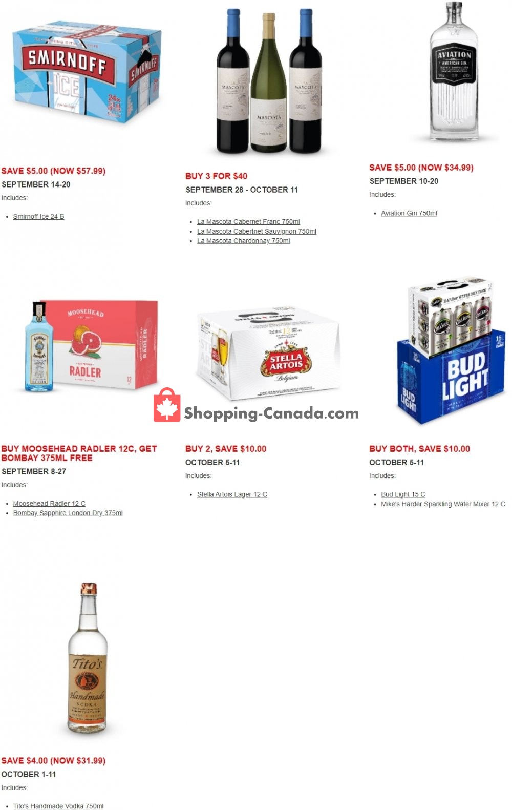 Alcool NB Liquor flyer from Monday September 14, 2020 to Sunday October 11, 2020 - page 2
