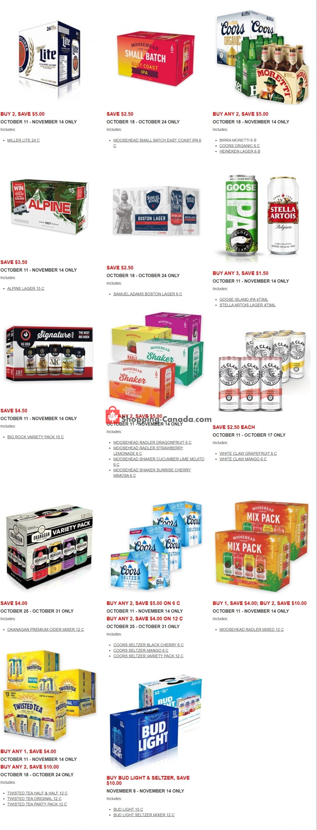 Alcool NB Liquor flyer from Monday October 11, 2021 to Sunday November 14, 2021 - page 2