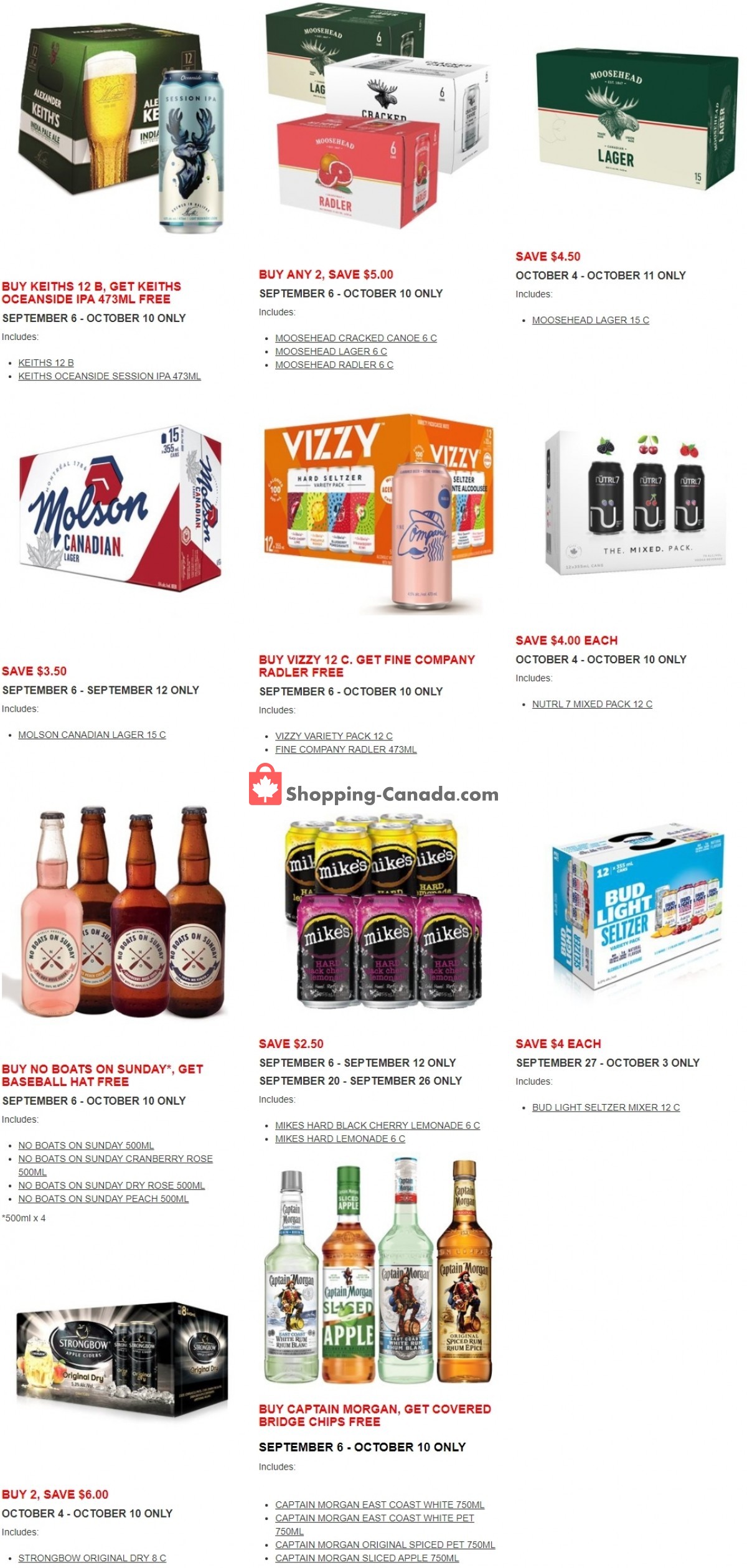 Alcool NB Liquor flyer from Monday September 6, 2021 to Sunday October 10, 2021 - page 2