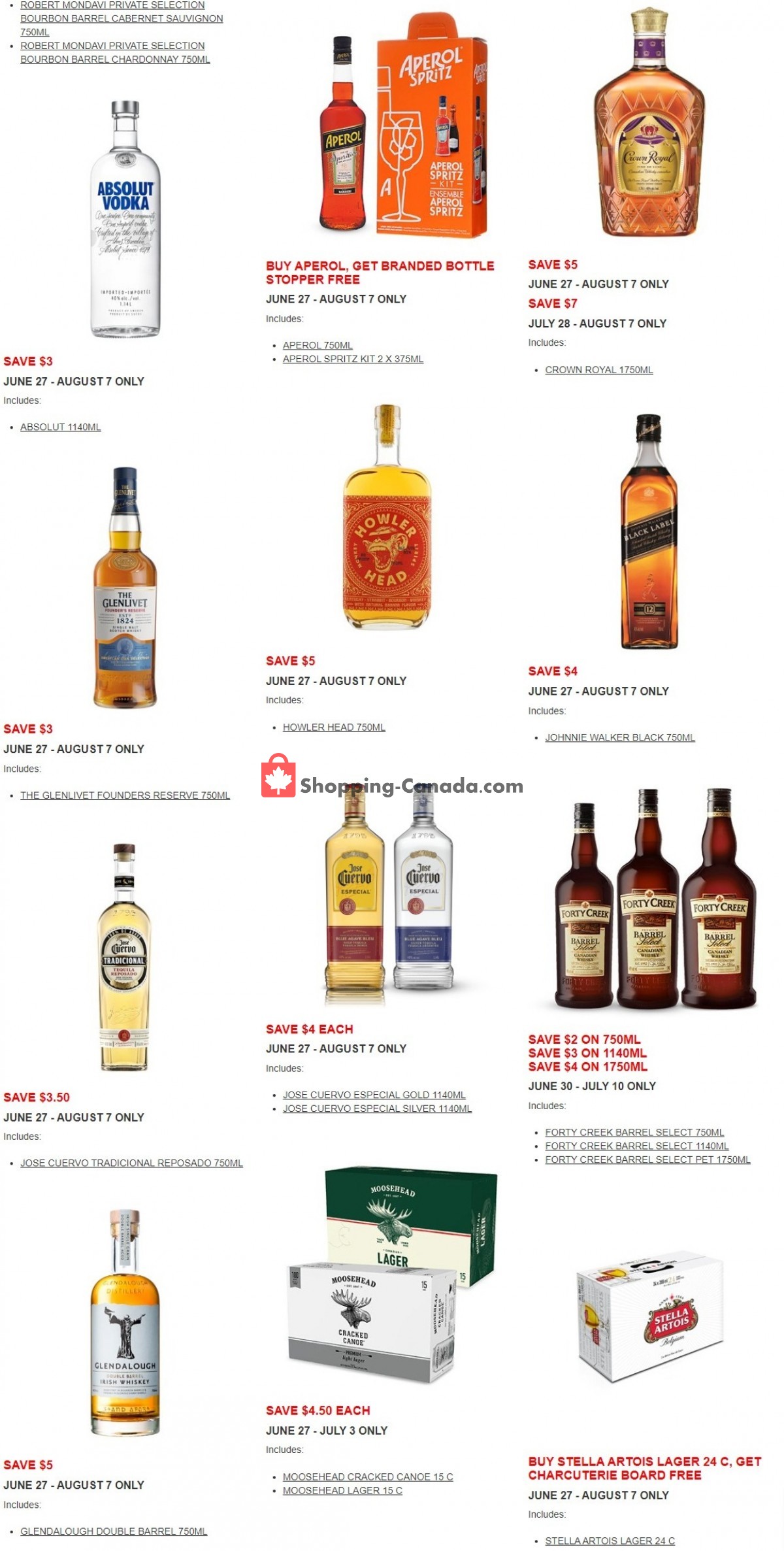 Alcool NB Liquor Canada, flyer (Stock Up For Summer) June 27
