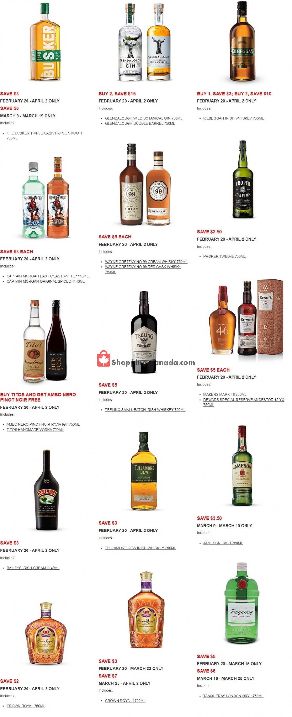 Alcool NB Liquor flyer from Monday February 20, 2023 to Friday April 7, 2023 - page 2