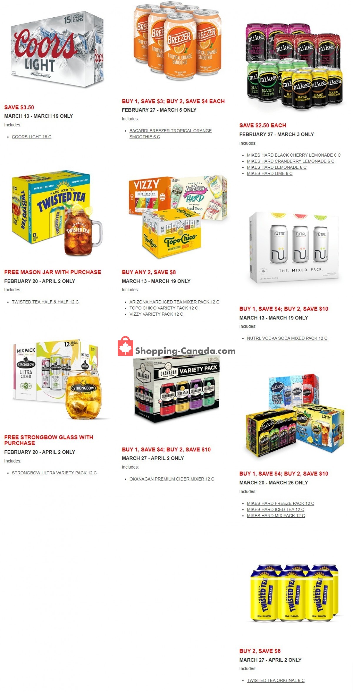 Alcool NB Liquor flyer from Monday February 20, 2023 to Friday April 7, 2023 - page 4