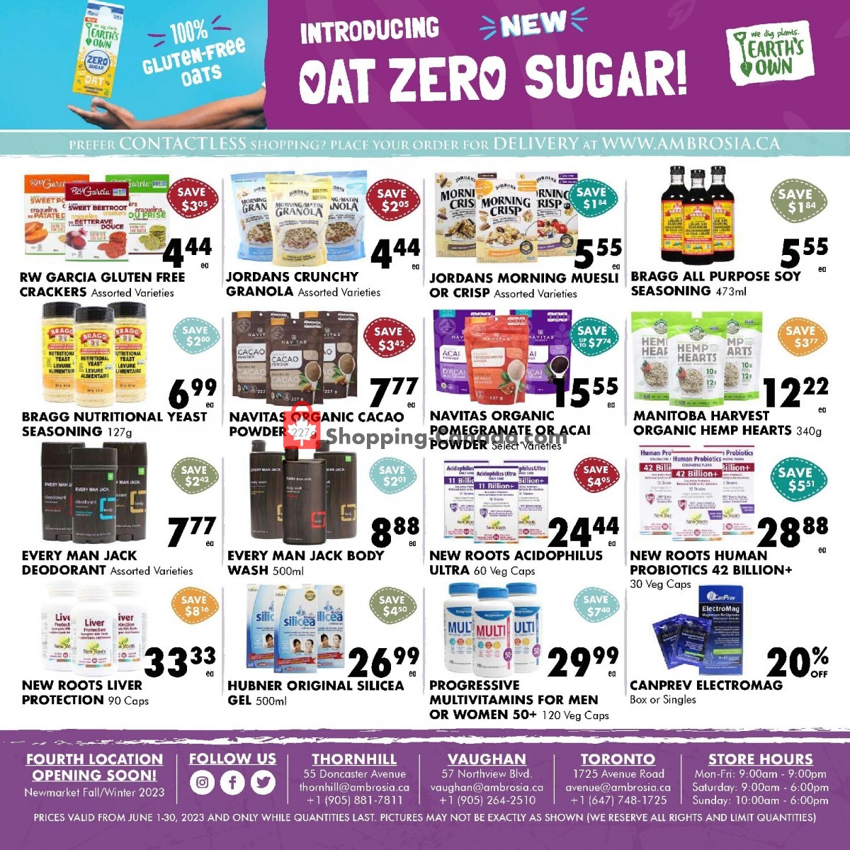 Ambrosia Natural Foods flyer from Thursday June 1, 2023 to Friday June 30, 2023 - page 3