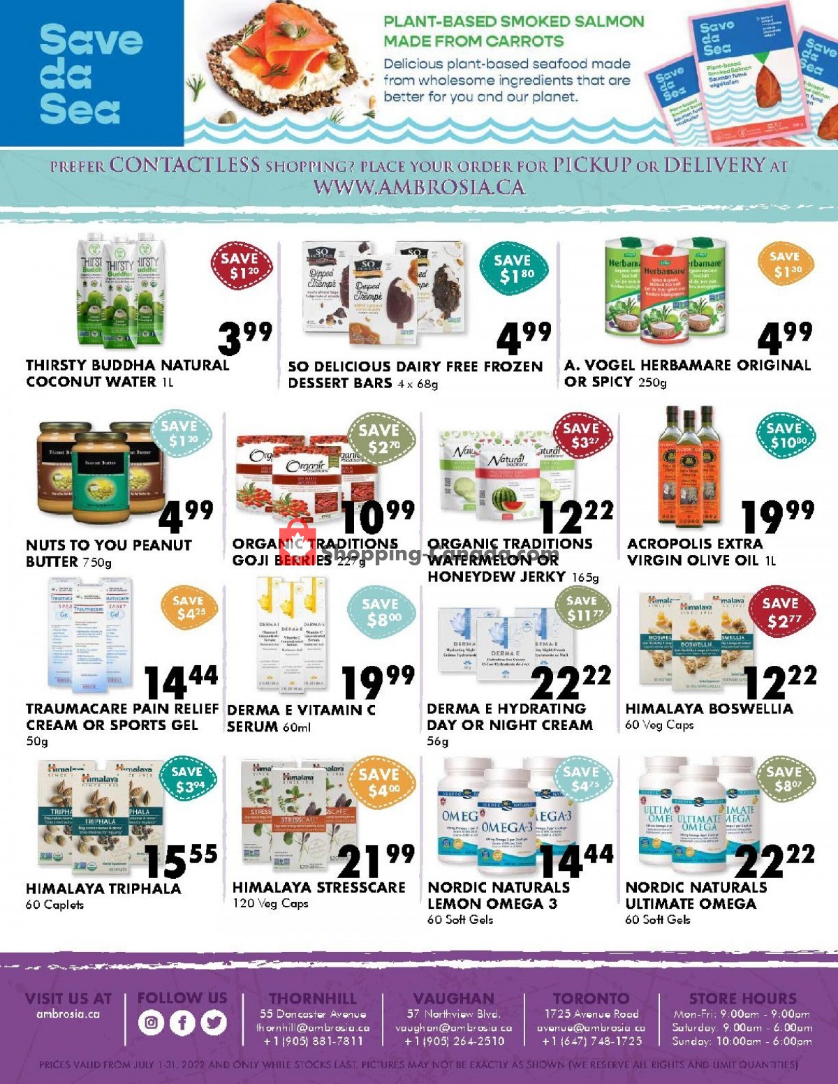 Ambrosia Natural Foods flyer from Friday July 1, 2022 to Sunday July 31, 2022 - page 3