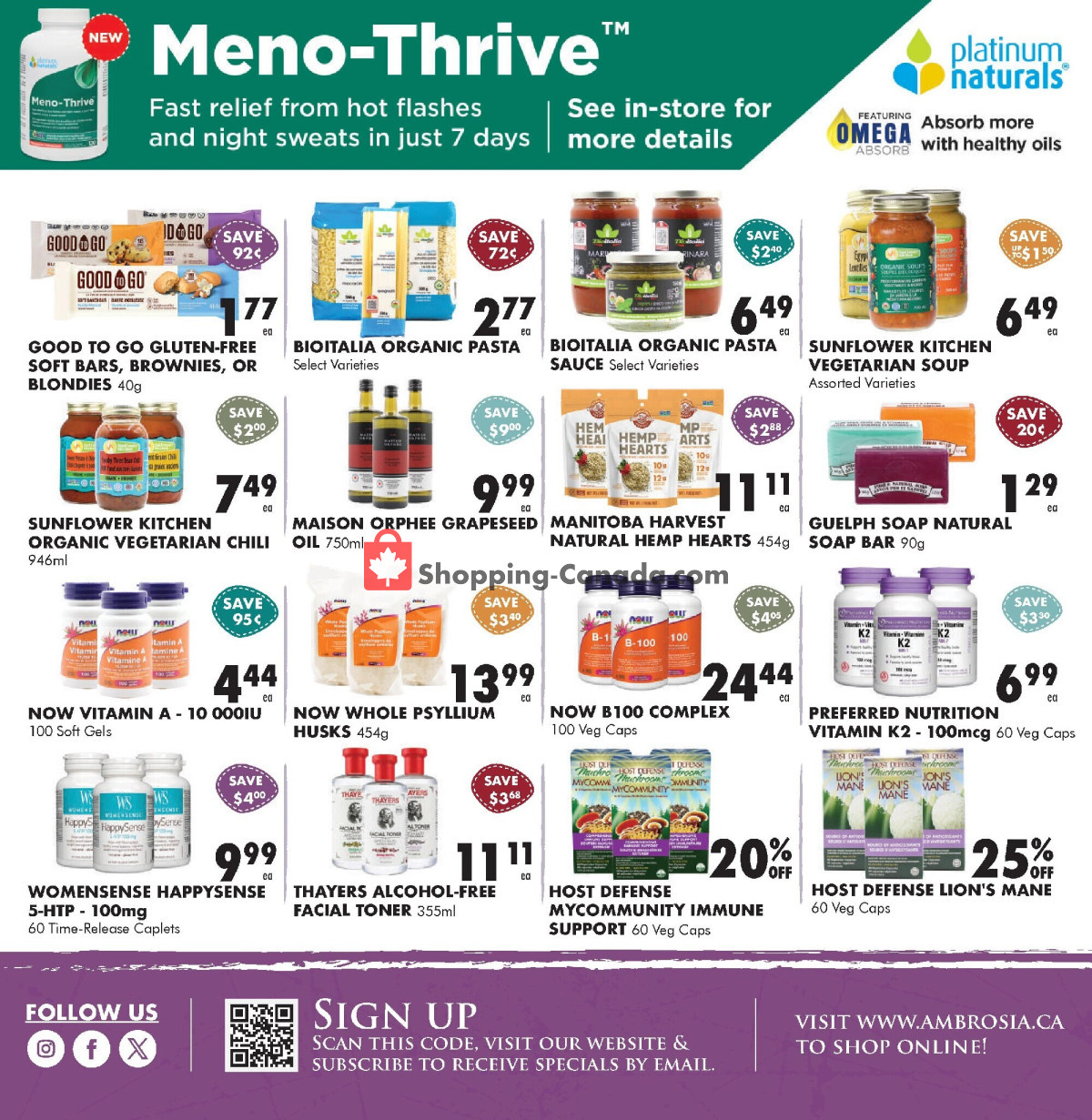 Ambrosia Natural Foods flyer from Friday March 1, 2024 to Sunday March 31, 2024 - page 3
