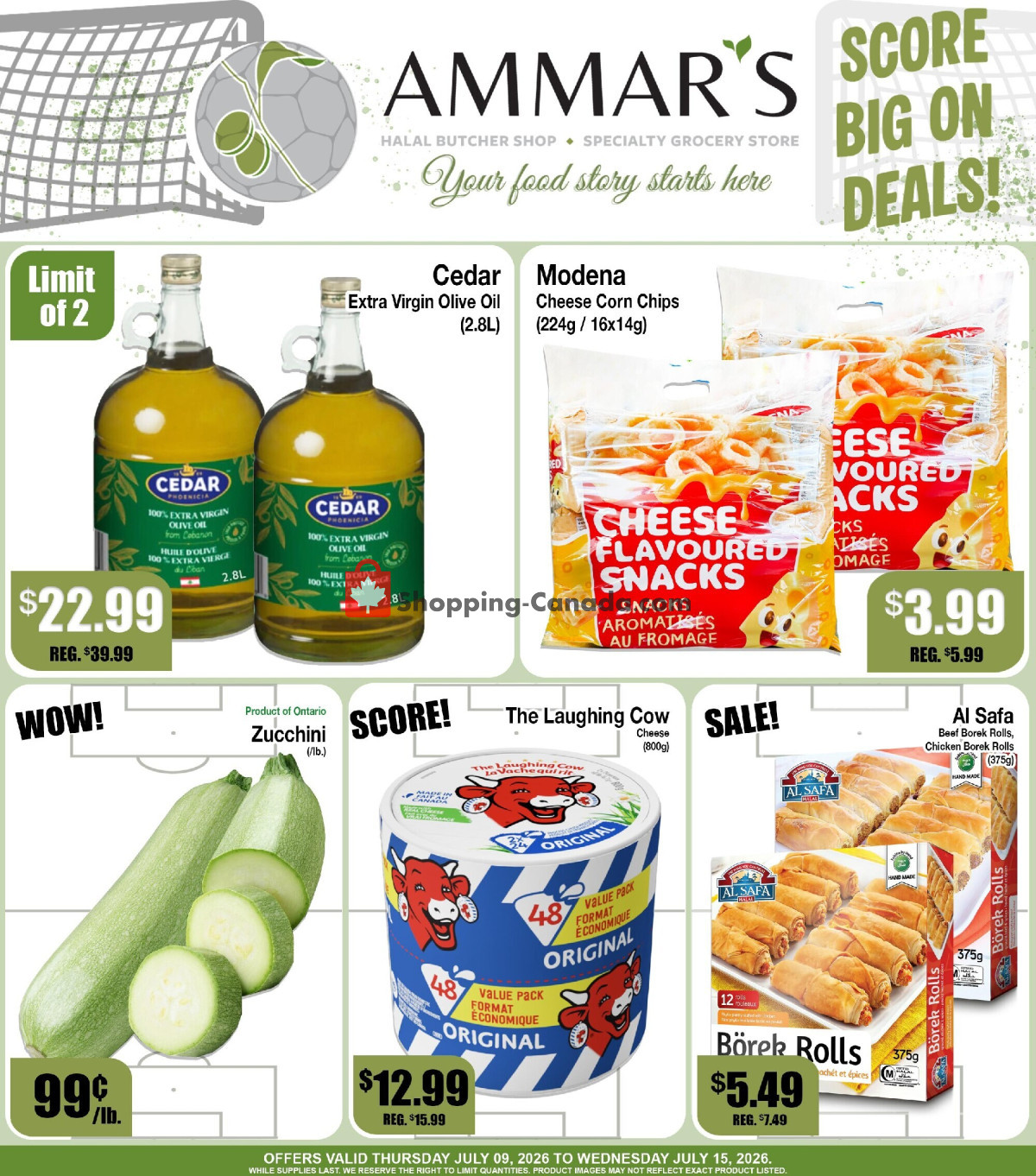 First page of Ammar's Halal Meats flyer - preview - from Thursday July 9, 2026 to Wednesday July 15, 2026