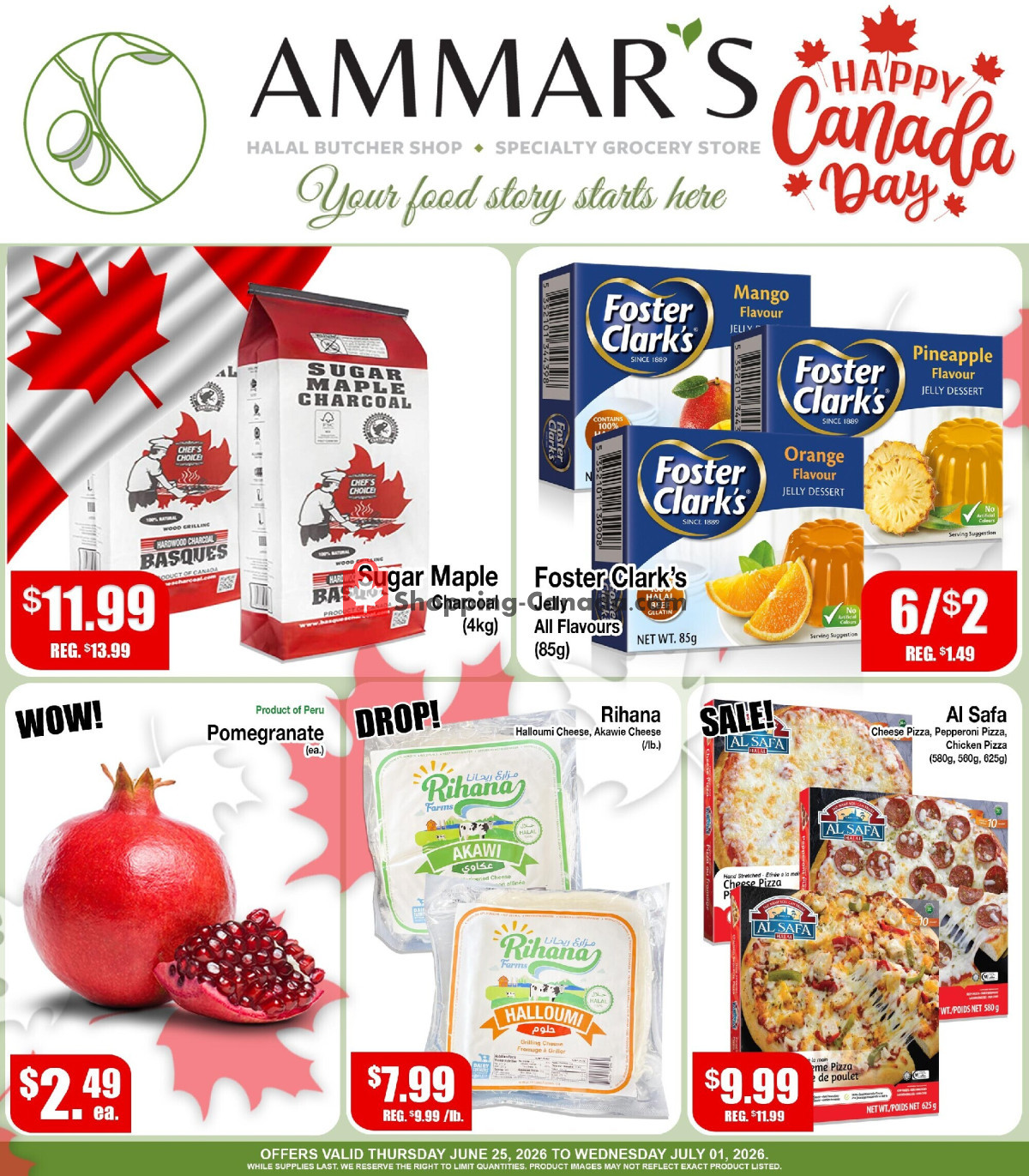 Ammar's Halal Meats flyer from Thursday June 25, 2026 to Wednesday July 8, 2026 - page 1