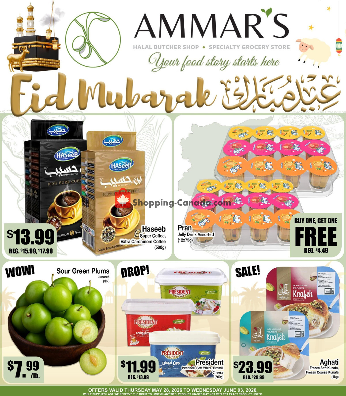 Ammar's Halal Meats flyer from Thursday May 28, 2026 to Wednesday June 3, 2026 - page 1