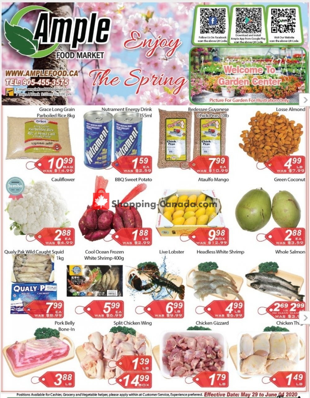 Ample Food Market flyer from Friday May 29, 2020 to Thursday June 4, 2020 - page 1