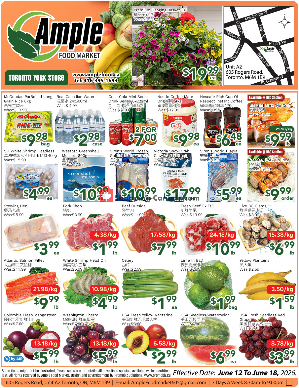 Ample Food Market flyer from Friday June 12, 2026 to Thursday June 18, 2026 - page 1
