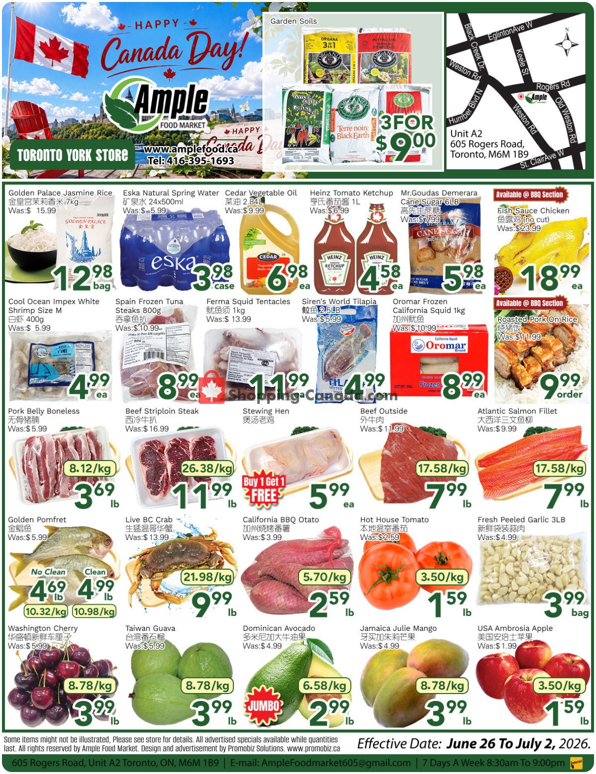 Ample Food Market flyer from Friday June 26, 2026 to Thursday July 2, 2026 - page 1