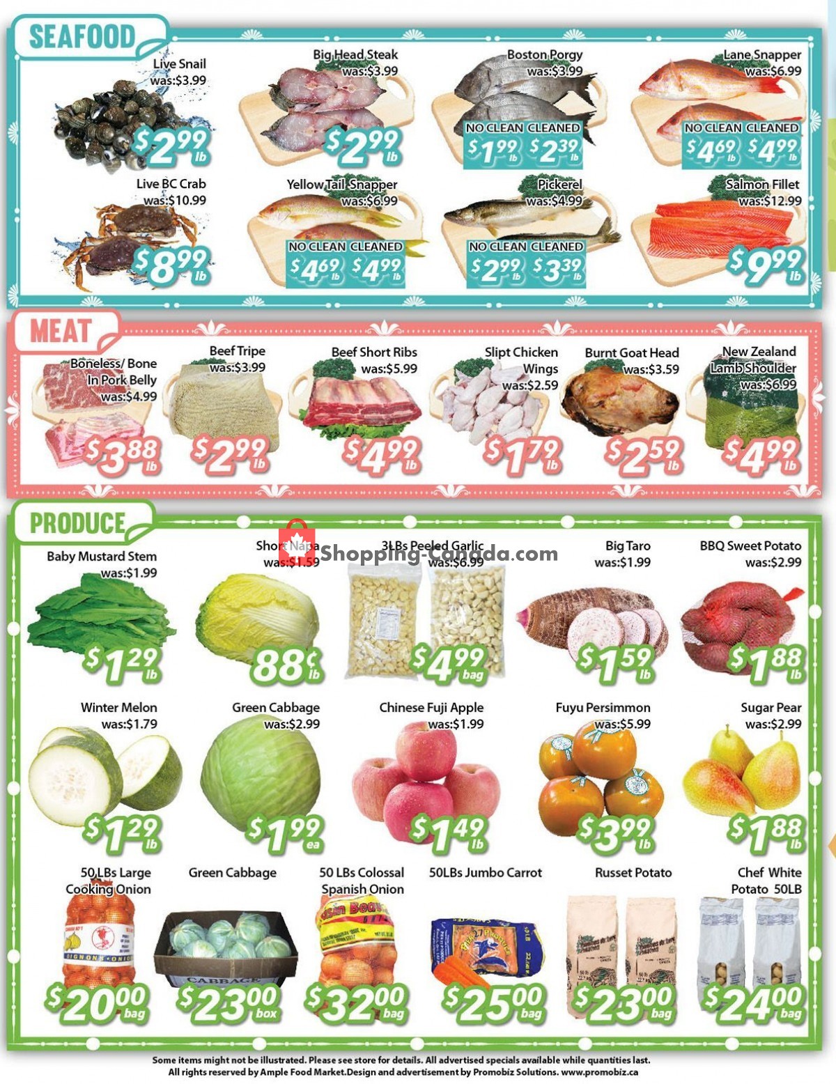 Ample Food Market Canada, flyer (Weekly Special Brampton Store