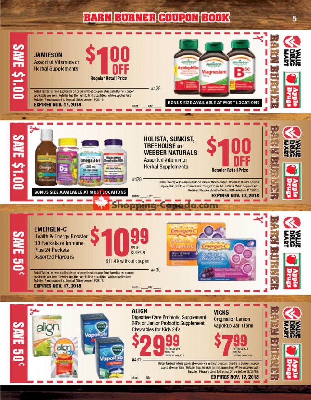 Apple Drugs flyer from Sunday October 7, 2018 to Saturday November 17, 2018 - page 5