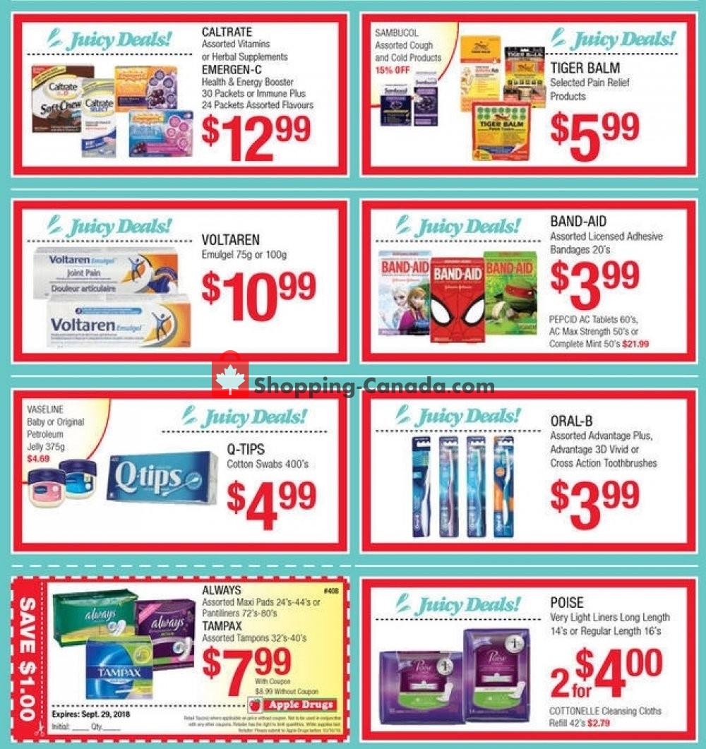 Apple Drugs flyer from Sunday September 23, 2018 to Saturday September 29, 2018 - page 2