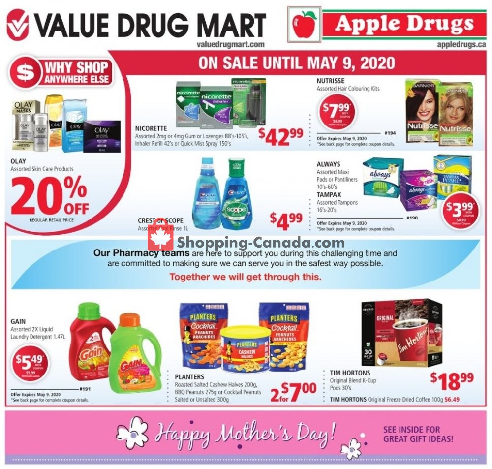 Apple Drugs flyer from Sunday April 26, 2020 to Saturday May 9, 2020 - page 1