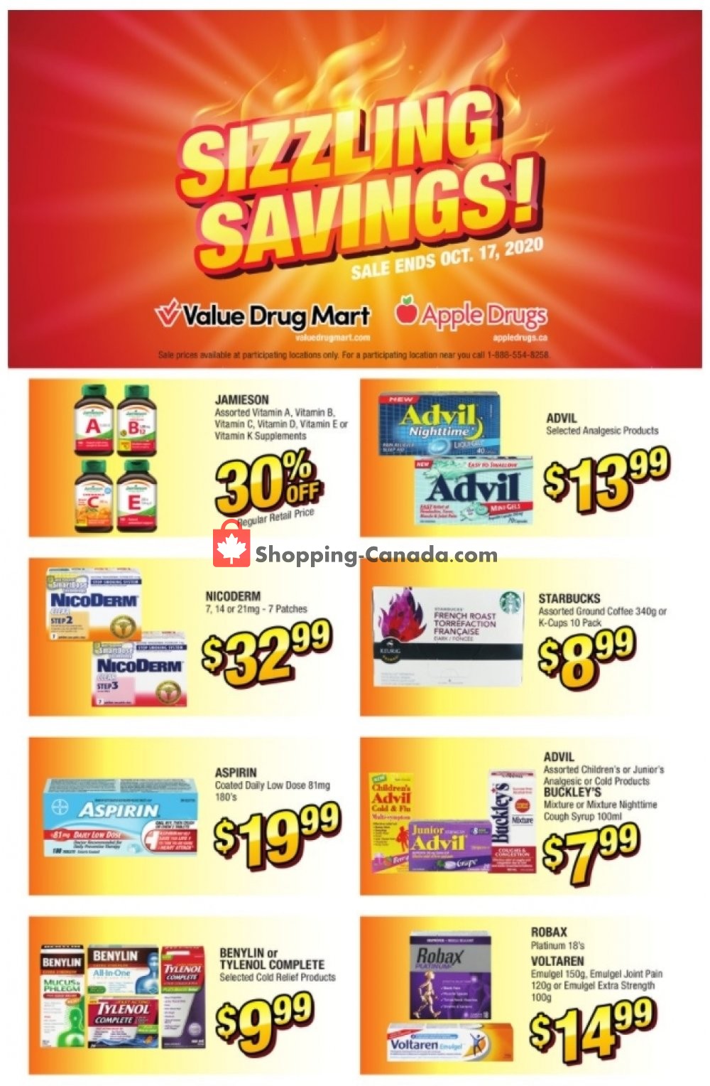 Apple Drugs flyer from Sunday October 11, 2020 to Saturday October 17, 2020 - page 1