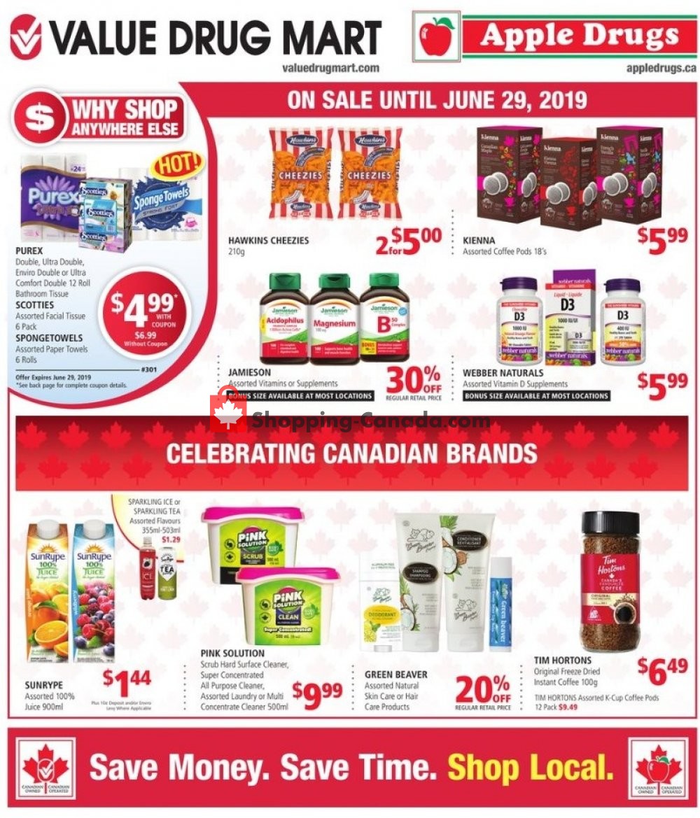 Apple Drugs flyer from Sunday June 16, 2019 to Saturday June 29, 2019 - page 1
