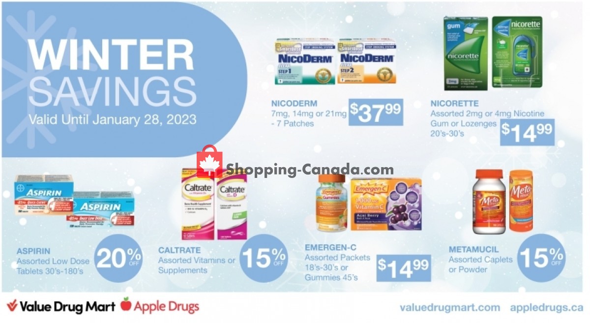 Apple Drugs flyer from Sunday January 15, 2023 to Saturday January 28, 2023 - page 1