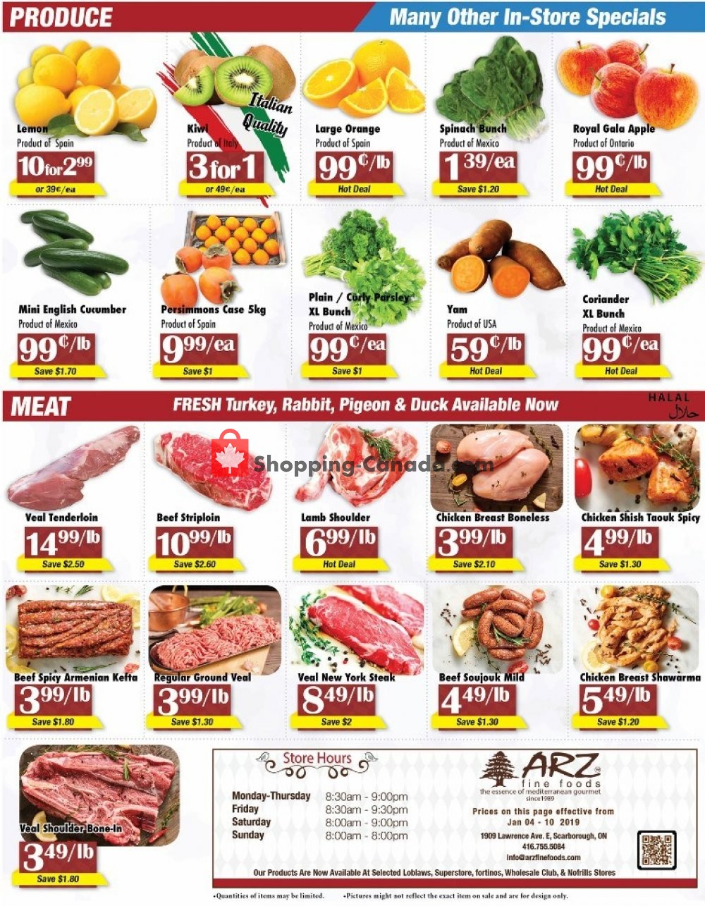 Arz Fine Foods flyer from Friday January 4, 2019 to Thursday January 10, 2019 - page 4