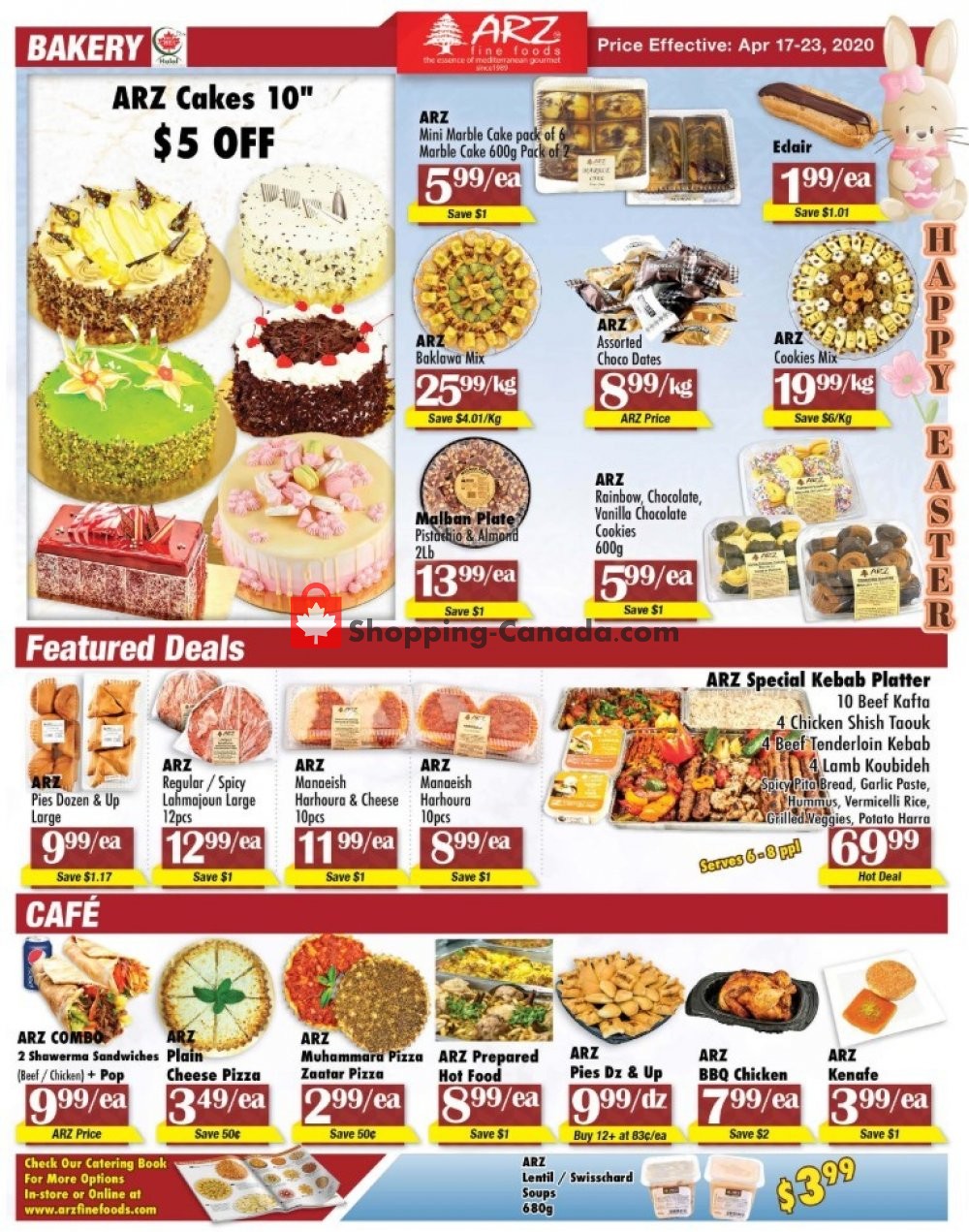 Arz Fine Foods flyer from Friday April 17, 2020 to Thursday April 23, 2020 - page 1