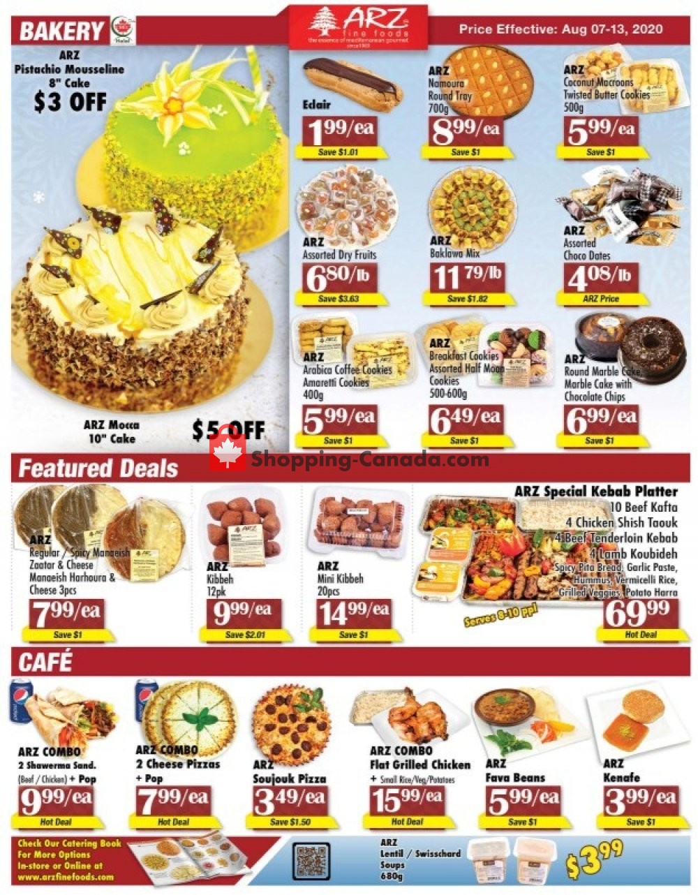 Arz Fine Foods flyer from Friday August 7, 2020 to Thursday August 13, 2020 - page 1
