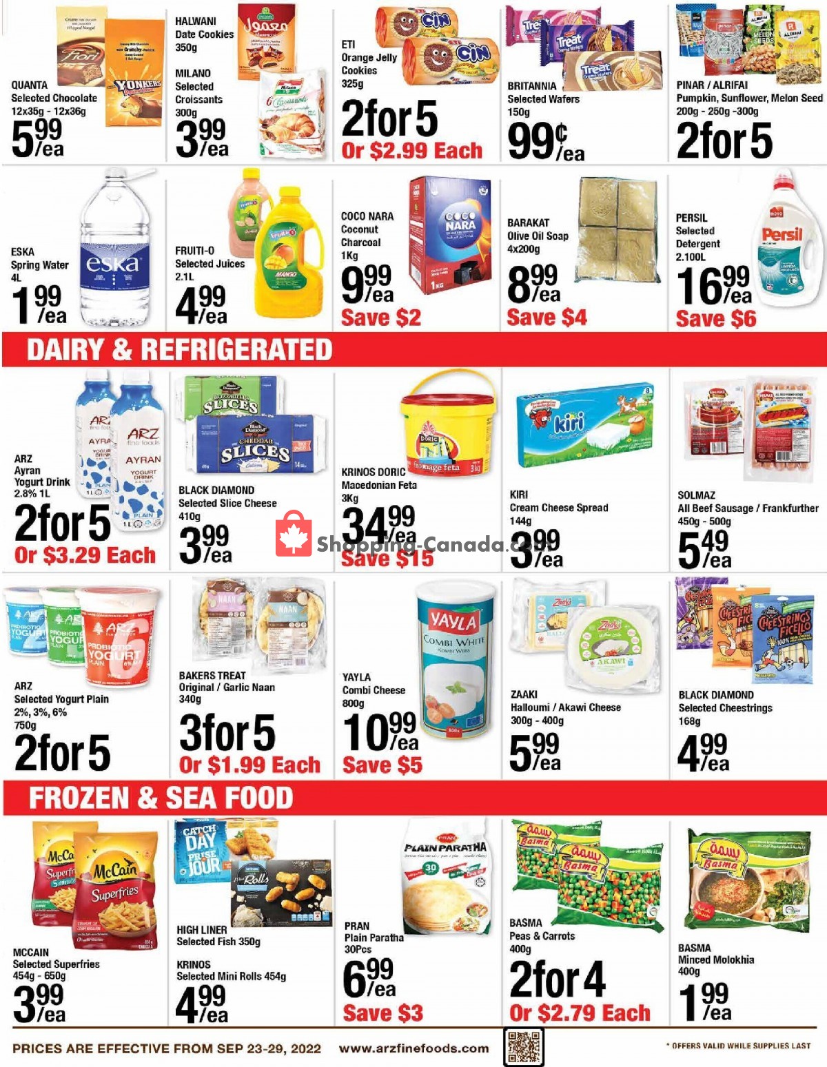 Arz Fine Foods flyer from Friday September 23, 2022 to Thursday September 29, 2022 - page 5