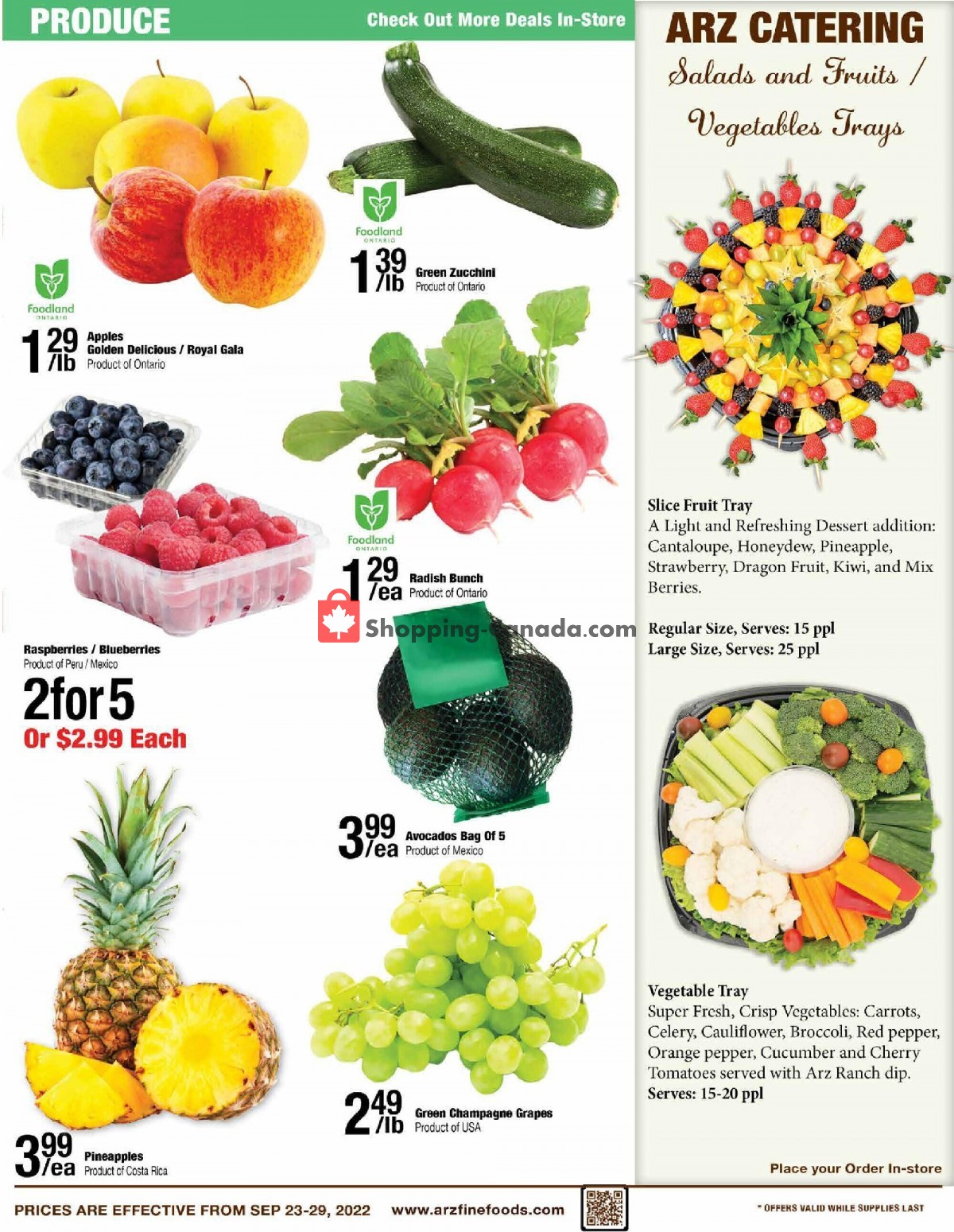 Arz Fine Foods flyer from Friday September 23, 2022 to Thursday September 29, 2022 - page 7