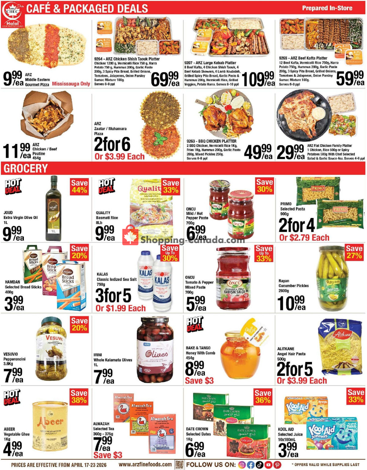 Arz Fine Foods flyer from Friday April 17, 2026 to Thursday April 23, 2026 - page 2