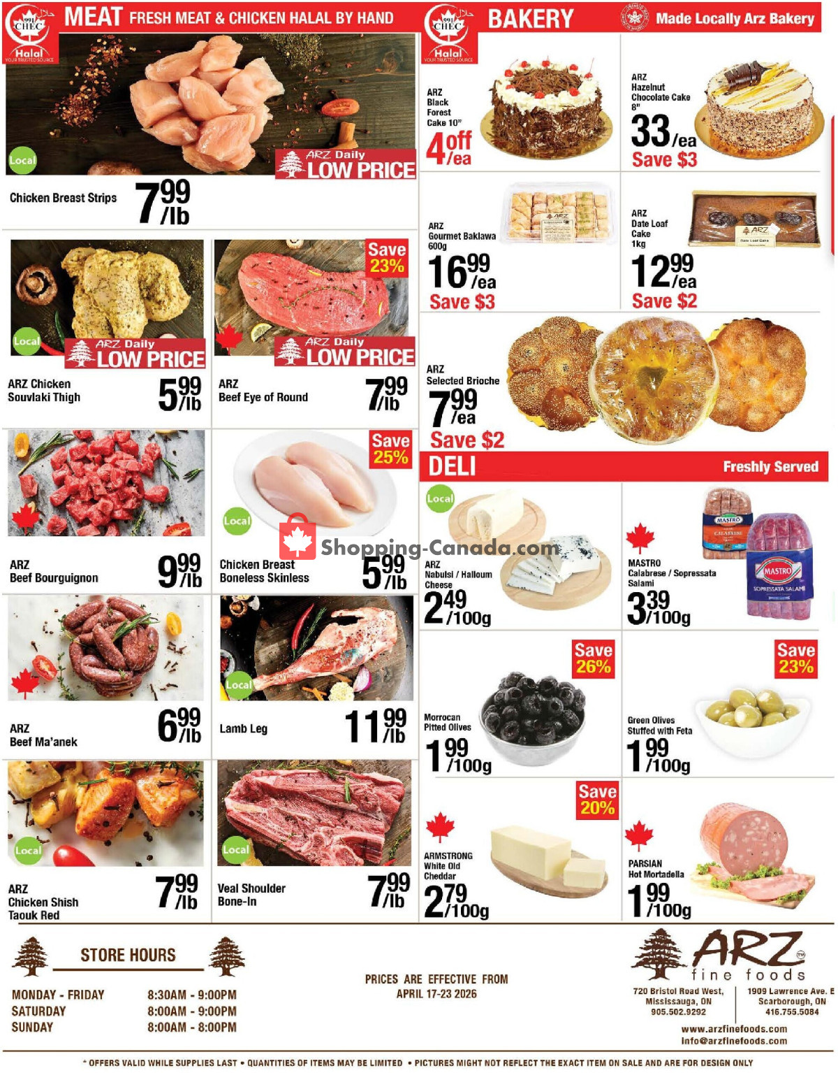 Arz Fine Foods flyer from Friday April 17, 2026 to Thursday April 23, 2026 - page 4