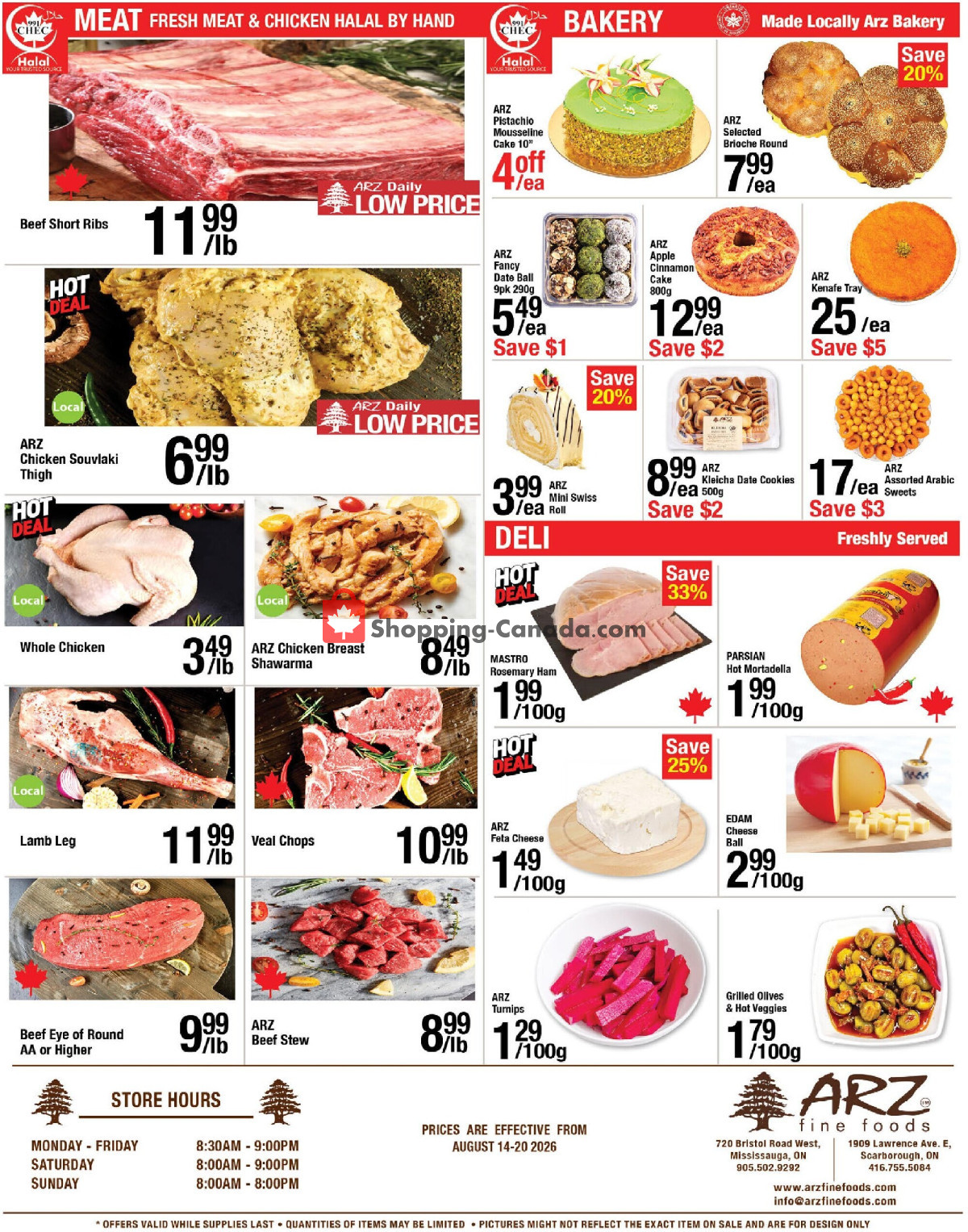 Arz Fine Foods flyer from Friday August 14, 2026 to Thursday August 20, 2026 - page 4