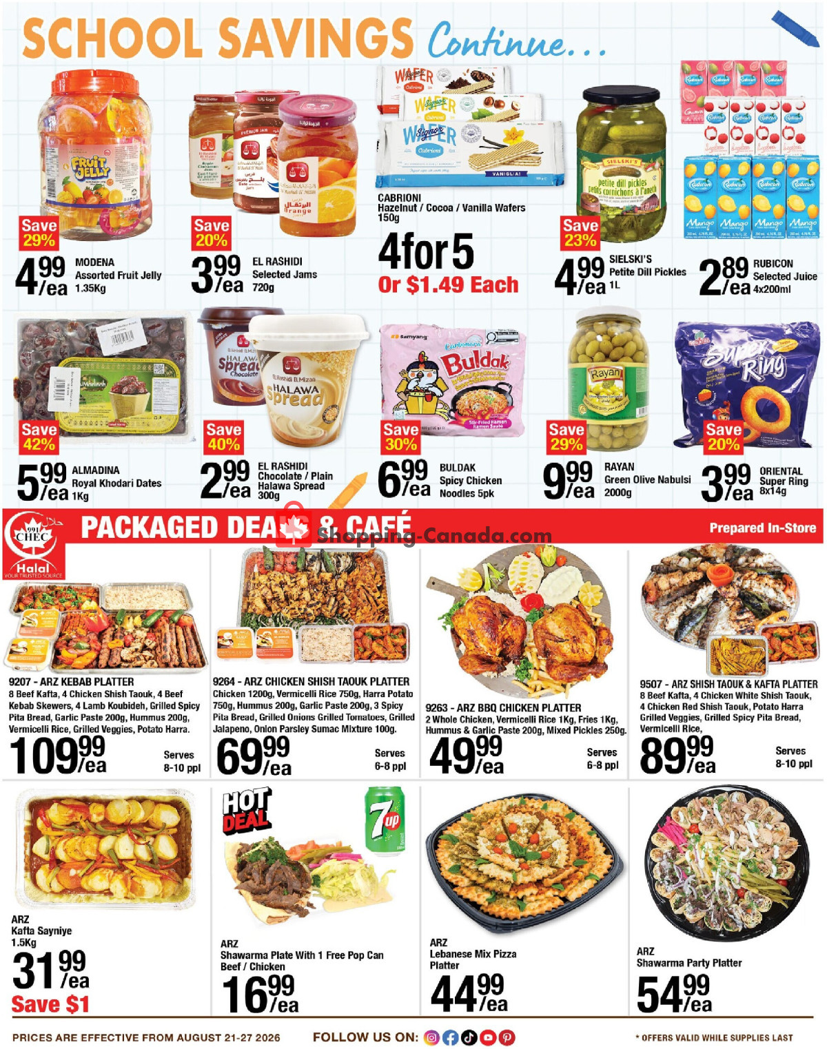 Arz Fine Foods flyer from Friday August 21, 2026 to Thursday August 27, 2026 - page 3