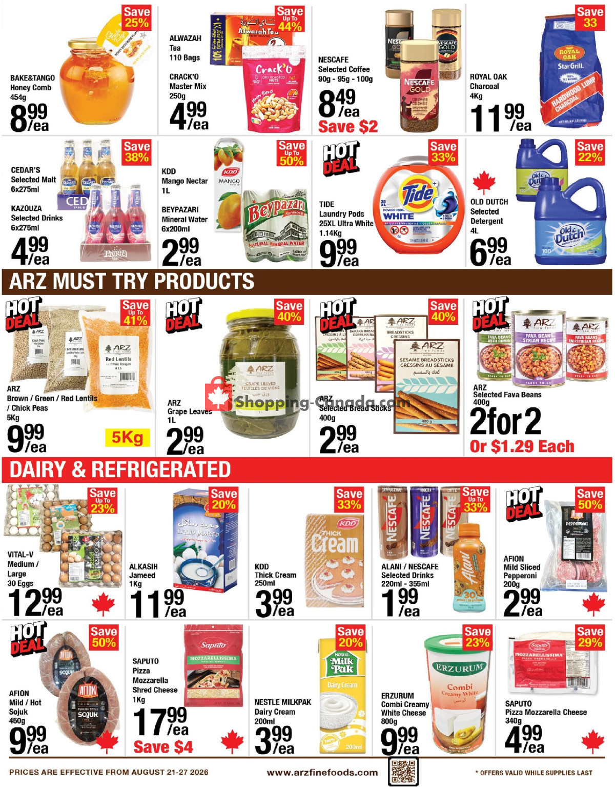Arz Fine Foods flyer from Friday August 21, 2026 to Thursday August 27, 2026 - page 5