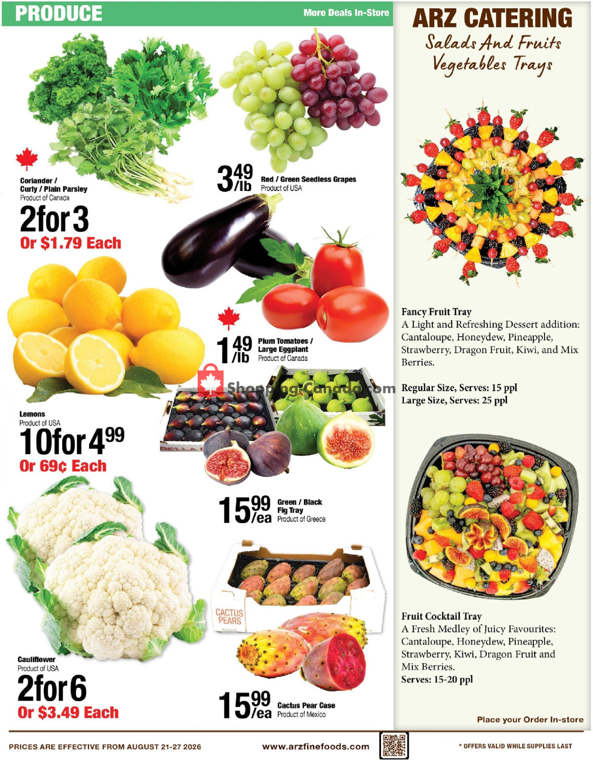 Arz Fine Foods flyer from Friday August 21, 2026 to Thursday August 27, 2026 - page 7