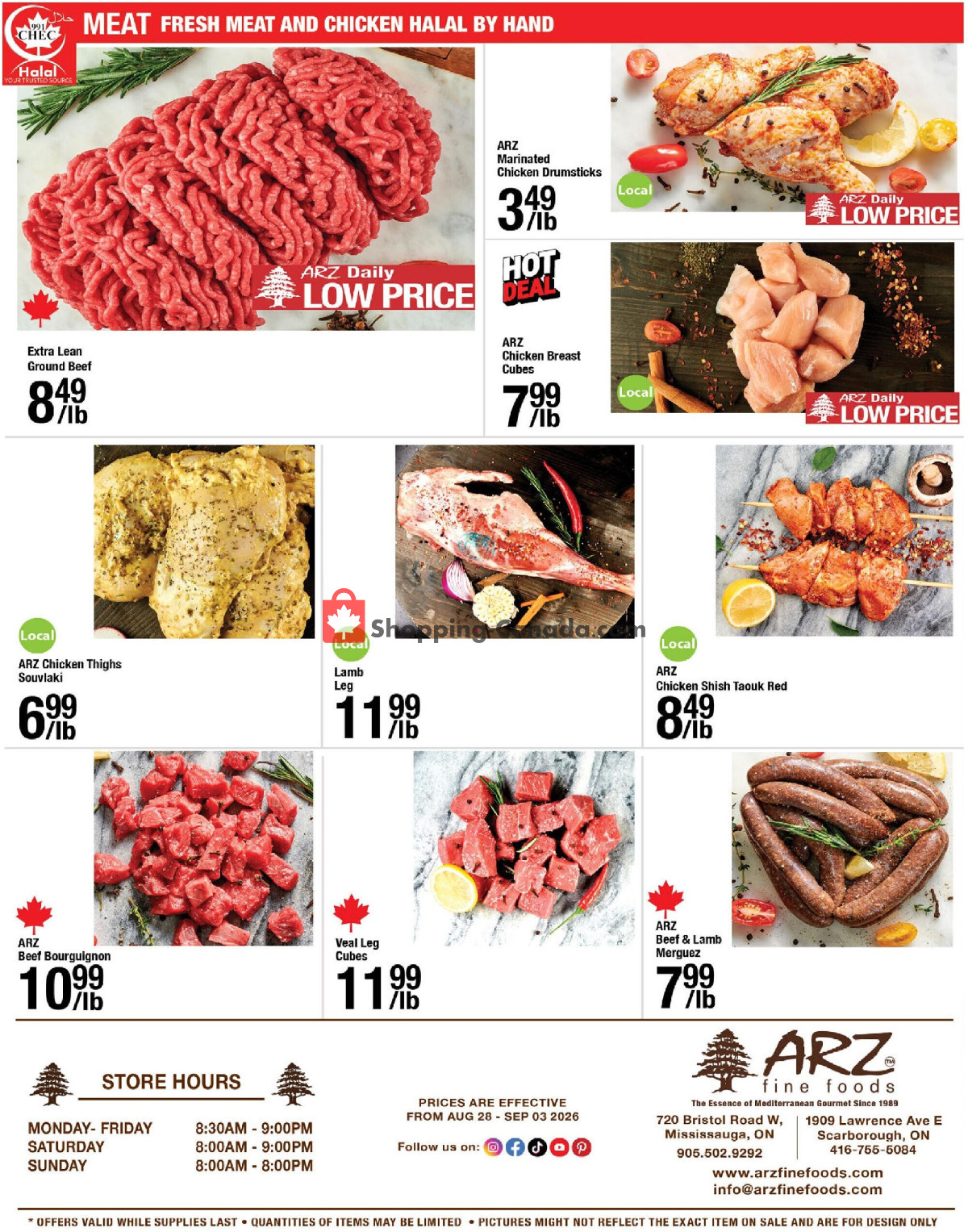 Arz Fine Foods flyer from Friday August 28, 2026 to Thursday September 3, 2026 - page 8