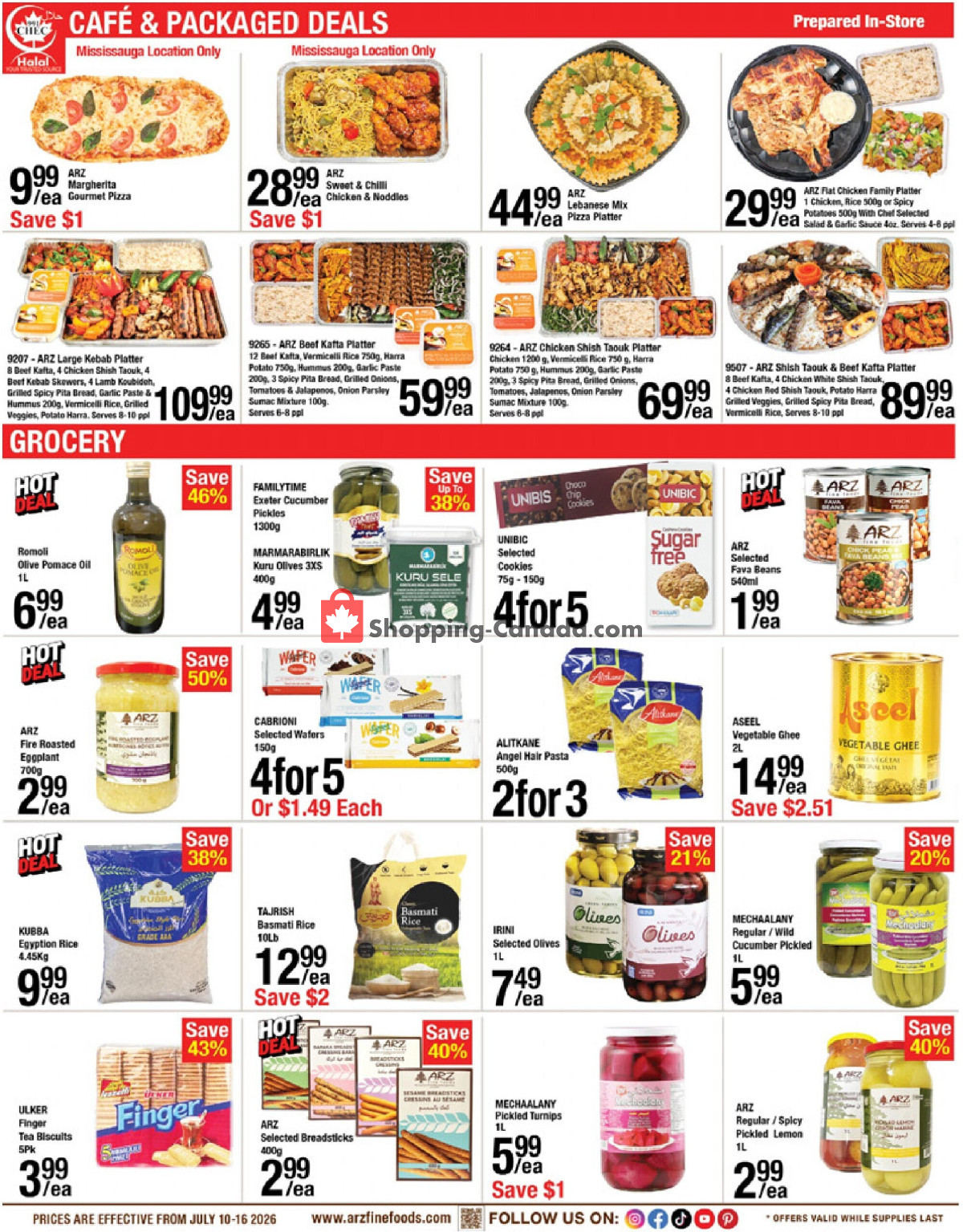 Arz Fine Foods flyer from Friday July 10, 2026 to Thursday July 16, 2026 - page 2