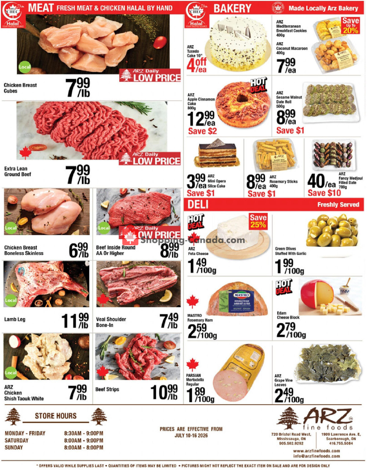 Arz Fine Foods flyer from Friday July 10, 2026 to Thursday July 16, 2026 - page 4