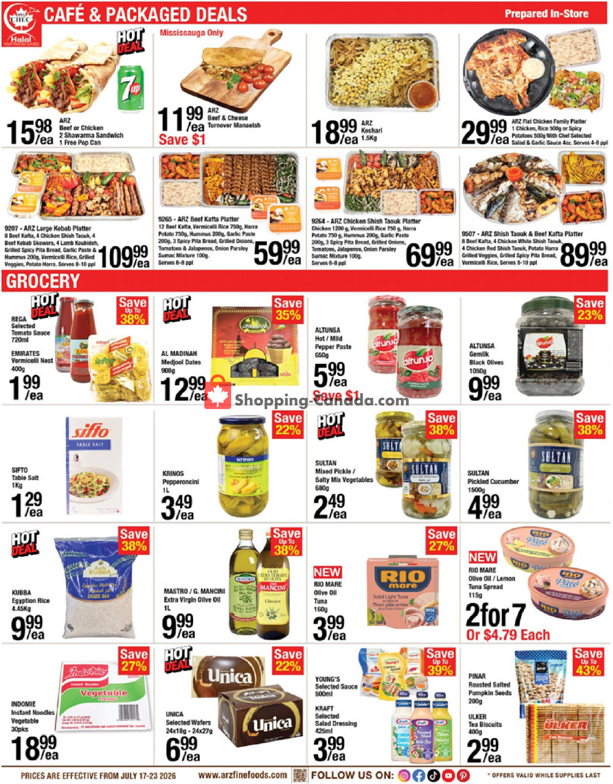 Arz Fine Foods flyer from Friday July 17, 2026 to Thursday July 23, 2026 - page 2