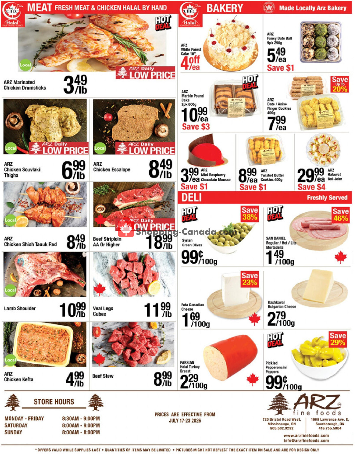 Arz Fine Foods flyer from Friday July 17, 2026 to Thursday July 23, 2026 - page 4