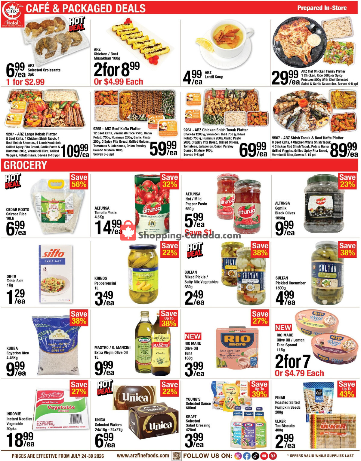 Arz Fine Foods flyer from Friday July 24, 2026 to Thursday July 30, 2026 - page 2